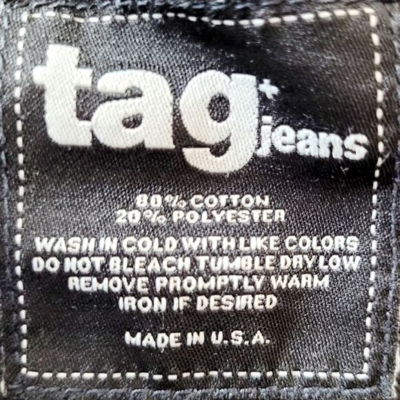 Tag Jeans dark Wash Flare Leg Trouser Jeans Size 30 - Picture 8 of 12